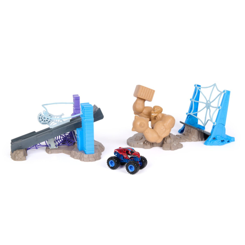 MONSTER JAM MARVEL SET UIMITORUL SPIDER MAN BATALIA DIN ORASUL OMULUI NISIP [2]