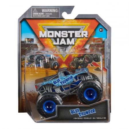 Jocuri si articole copii - Monster Jam Mașinuță Metalică Blue Thunder