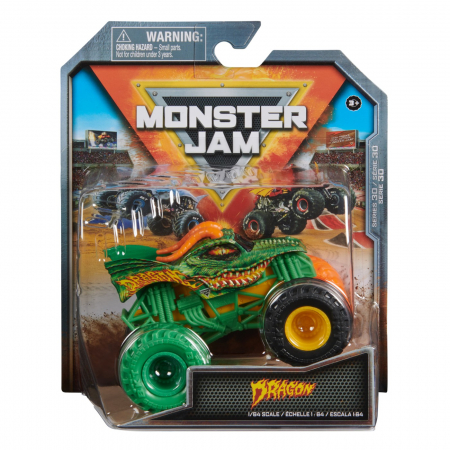 Masinute, Motociclete, Elicoptere, Avioane & Trenulete - Monster Jam Mașinuță Metalică Dragon