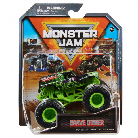 Masinute, Motociclete, Elicoptere, Avioane & Trenulete - Monster Jam Masinuta Metalica Grave Digger Scara 1 La 64
