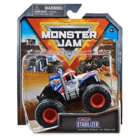 Masinute, Motociclete, Elicoptere, Avioane & Trenulete - Monster Jam Masinuta Metalica Lucas Stabilizer Scara 1 La 64