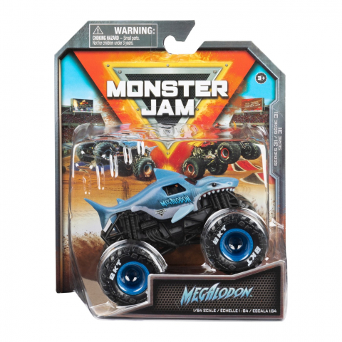 Jocuri si articole copii - Monster Jam Masinuta Metalica Megalodon Scara 1 La 64