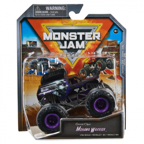 Masinute, Motociclete, Elicoptere, Avioane & Trenulete - Monster Jam Masinuta Metalica Mohawk Warrior Scara 1 La 64