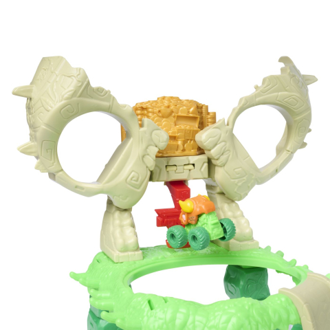 MONSTER JAM MINI JAMS SET DE JOACA CRASH AND CRUMBLE JUNGLE CU MASINUTELE EL TORO LOCO SI DRAGON [9]