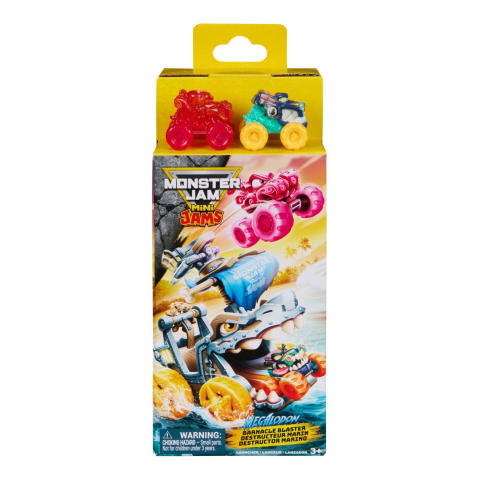 Avioane si Elicoptere jucărie - MONSTER JAM MINI JAMS SET DE JOACA LANSATOR MEGALODON DISTRUGATOR MARIN