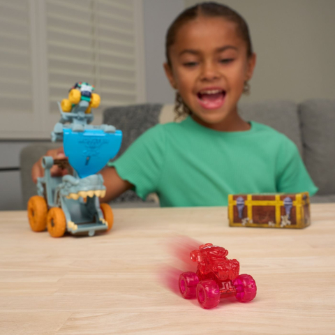 MONSTER JAM MINI JAMS SET DE JOACA LANSATOR MEGALODON DISTRUGATOR MARIN [5]