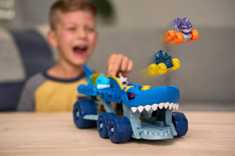 MONSTER JAM MINI JAMS SET DE JOACA MEGALODON ATACUL CALAMARULUI [3]