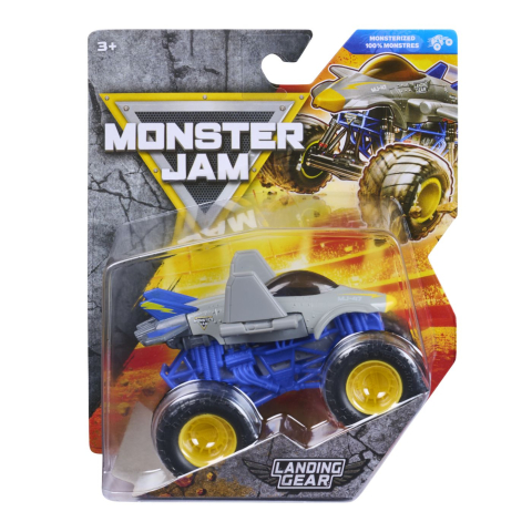 Vehicule și mașinuțe - MONSTER JAM MONSTERIZED MASINUTA METALICA LANDING GEAR SCARA 1 LA 64