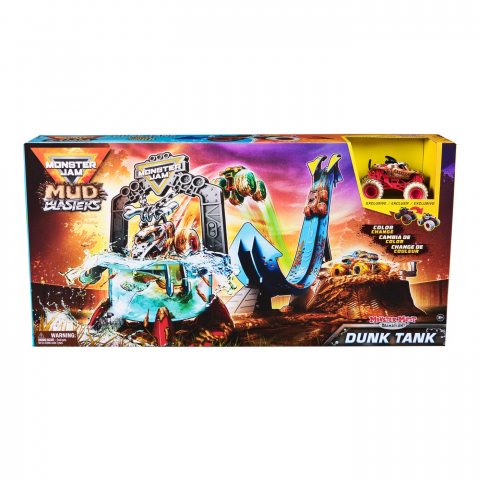 Jocuri si articole copii - MONSTER JAM MUD BLASTERS SET ARUNCATOARE DE NOROI