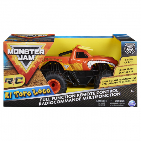 Jocuri si articole copii - Monster Jam RC Mașinuța El Toro Loco 1:24 