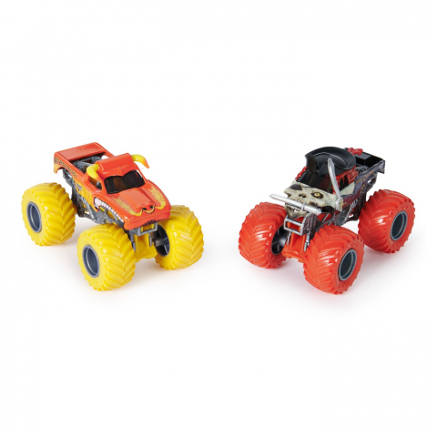 MONSTER JAM SET 2 MASINUTE METALICE EL TORO LOCO SI PIRATES CURSE SCARA 1 LA 64 [2]