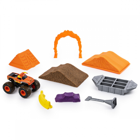 Monster jam set camioneta cu nisip si accesorii el toro loco [1]