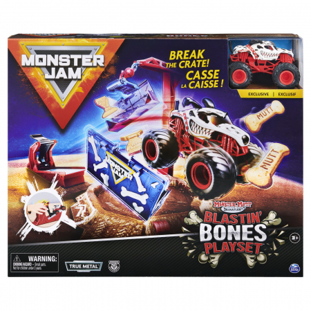 Jocuri si articole copii - Monster Jam Set Cascadorii Blastin Bones 