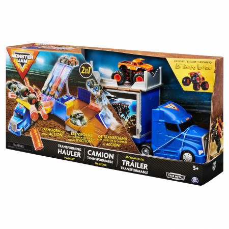 Jocuri si articole copii - Monster Jam Set de Joacă Camionul Convertibil în Arenă 