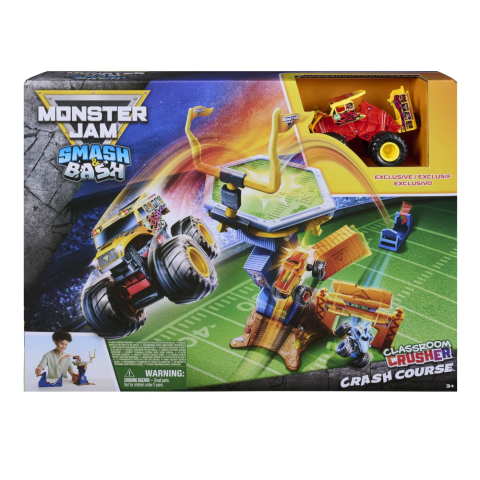 Jocuri si articole copii - MONSTER JAM SMASH AND BASH SET DE JOACA CRASH COURSE