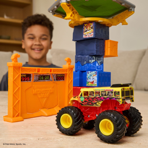MONSTER JAM SMASH AND BASH SET DE JOACA CRASH COURSE [6]