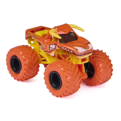 MONSTER JAM SPEED SHRED MASINUTA METALICA EL TORO LOCO SCARA 1 LA 64 [1]