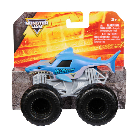Jocuri si articole copii - MONSTER JAM VALUE MASINUTA METALICA MEGALODON SCARA 1 LA 43