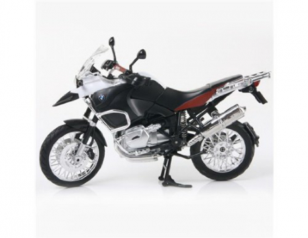 Motocicletă Metalică BMW RS1200 GS Albă, Scara 1:9  [1]