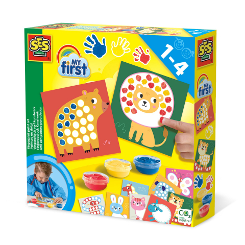 Seturi pictura cu degetele Baby Finger - My First – Set acuarele pentru degete și tablouri cu animale