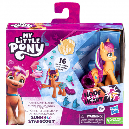 Figurine cu eroi si personaje - My Little Pony - Cutie Mark Magic - Figurina Sunny Starscout 7.5cm 