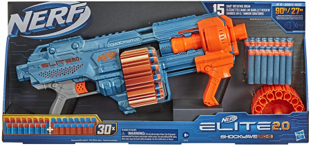 Jocuri si articole copii - Nerf Blaster 2.0 Elite Shockwave RD-15 