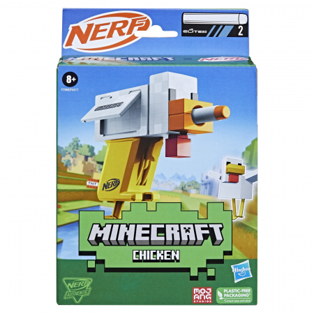 Jocuri si articole copii - Nerf Blaster - Minecraft Microshots Chicken 