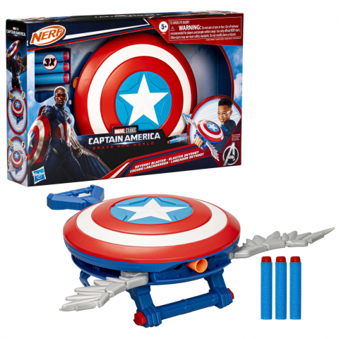NERF BLASTER SKYSHOT CAPTAIN AMERICA BRAVE NEW WORLD [6]
