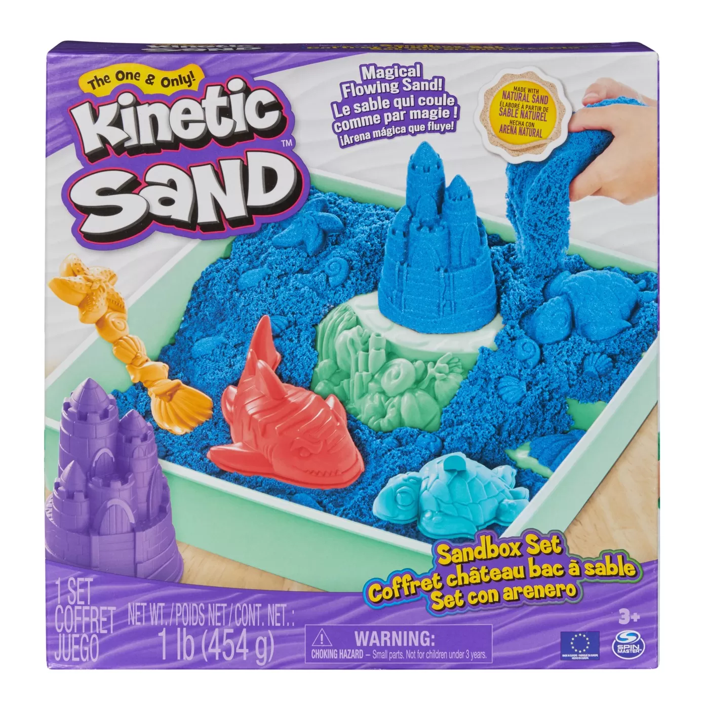Jocuri si jucarii de rol - Nisip Kinetic Set Complet Albastru
