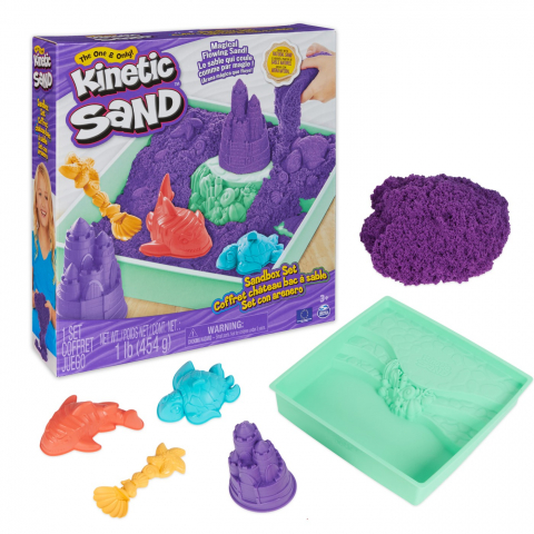 Jocuri si articole copii - Nisip Kinetic Set Complet Mov