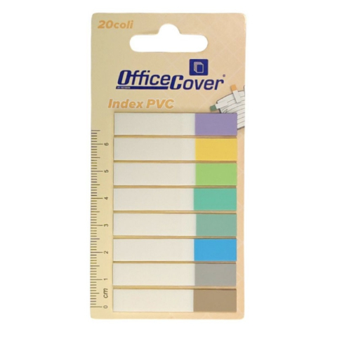Notesuri adezive - Notes adeziv index Office Cover 8 culori x20 coli, 8x8x45mm
