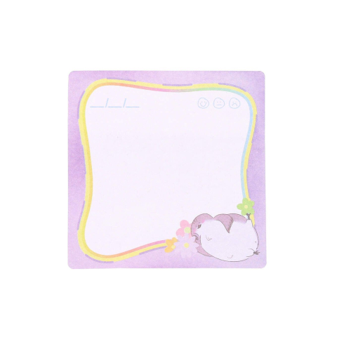 Notițe adezive 73×73 mm, 20 file, Strigo mov pastel – sticky notes pentru birou [2]