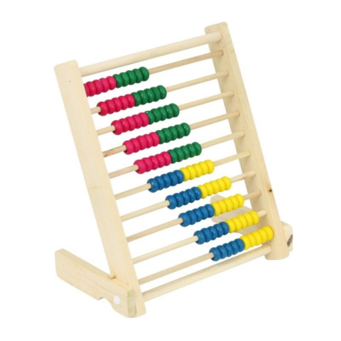 Papetarie & Birotica - Numaratoare din lemn cu 10 randuri, 100 margele, 20 × 26 cm