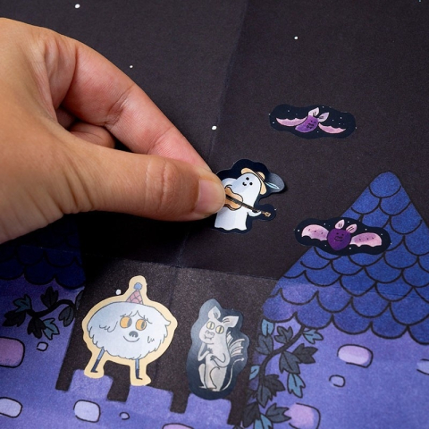 O lume bizara - poster cu stickere, Londji [3]