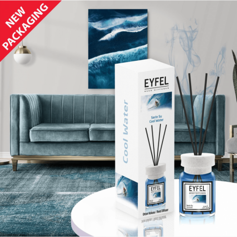 Odorizante de camera - Odorizant camera cu betisoare, aroma ocean 120 ml,Eyfel