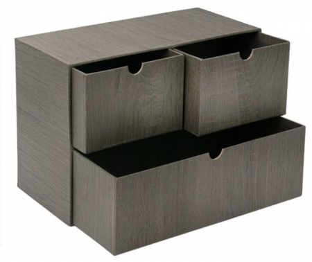 Organizator birou cu 3 sertare pentru accesorii de birotica [1]