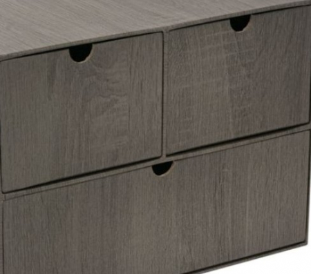 Organizator birou cu 3 sertare pentru accesorii de birotica [2]