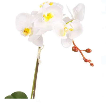 Orhidee artificiala cu o tija in ghiveci [1]