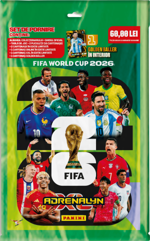 Jocuri si articole copii - Pachet colectie-Starter Pack, Panini FIFA World Cup Adrenalyn XL 2026