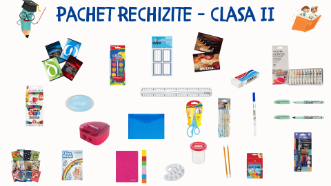 Pachete Rechizite Grădiniță si Scoala - Pachet necesar rechizite Clasa a II-a