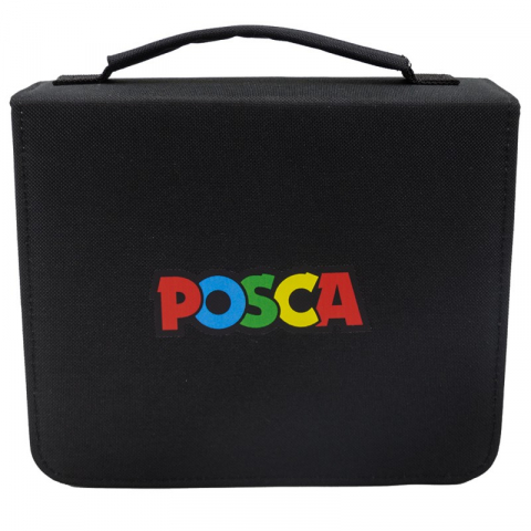 Produse art & craft-Lucru manual - Pachet Posca Mapa PVC UNIBALL Posca echipata cu 36 de markere, 22x19x8cm