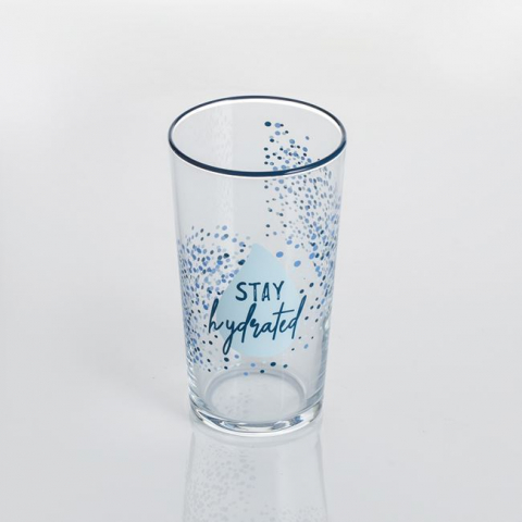 Pahar pentru bauturi, sticla,alb-blue,570 ml [1]