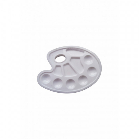Articole scolare - Paleta ovala  pentru pictura din plastic,14 cm