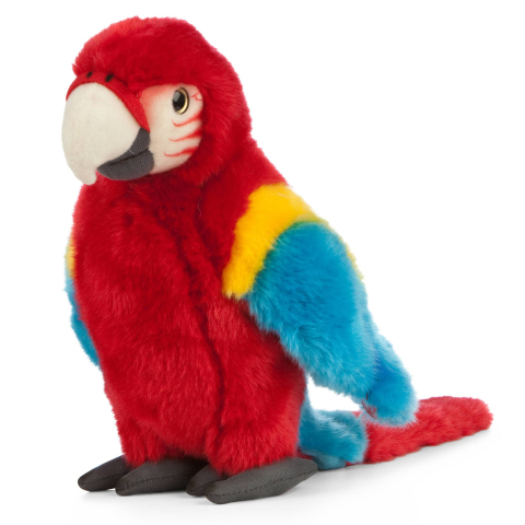 Papagal Macaw roșu de pluș 24 cm – Living Nature [1]