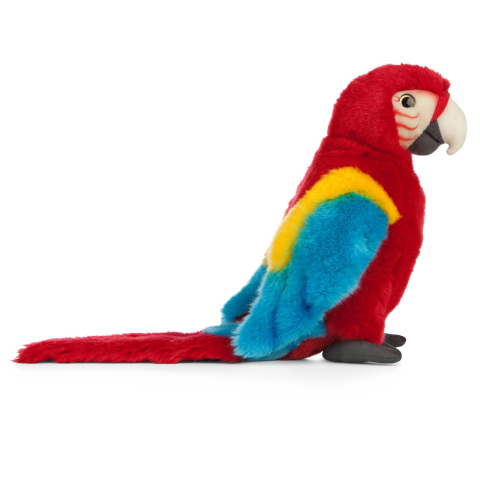 Jucarii - Papagal Macaw roșu de pluș 24 cm – Living Nature