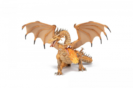 PAPO - Figurina Dragon cu Două Capete Auriu  [1]