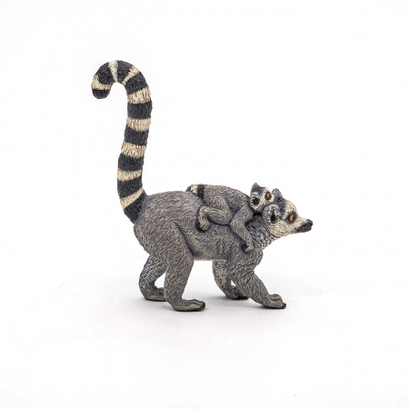 PAPO - Figurina Lemur cu Pui  [1]
