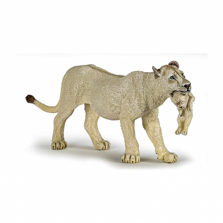 Figurine Papo - PAPO - Figurina Leoaică Albă cu Pui 