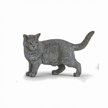 Jocuri si articole copii - PAPO - Figurina Pisica Chartreux 