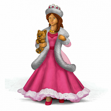 Jocuri si articole copii - PAPO - Figurina Prințesă cu Câine 